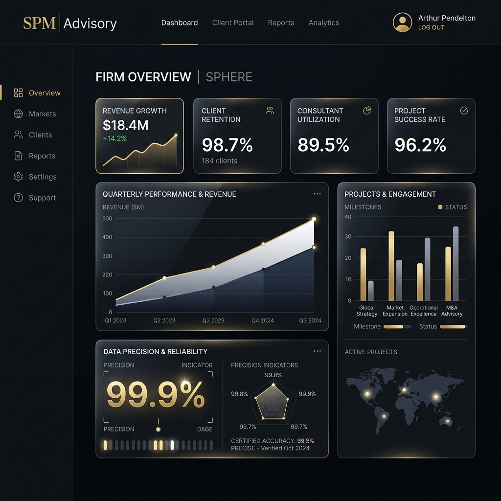 Presencia digital premium de SPM Advisory
